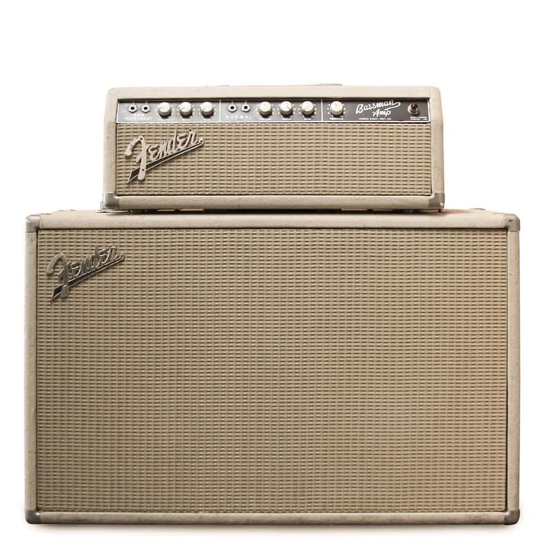 Fender Bassman 6G6-B Brownface 50-Watt 2x12" Piggyback Guitar Amp 1963 - 1964 image 1