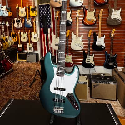 Rare! Fender Adam Clayton Artist Series Signature Jazz Bass 2015 - Present - Sherwood Green Metallic image 6