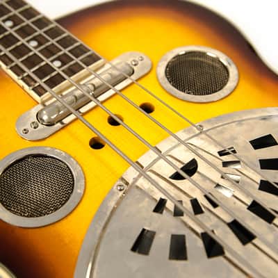 Regal Dobro Bass 1977 Sunburst owned by Billy Corgan image 7