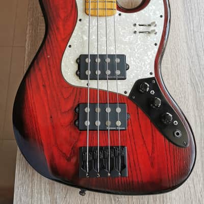 Bzone Jazz Bass MM 2012 - Translucent candy Red imagen 5