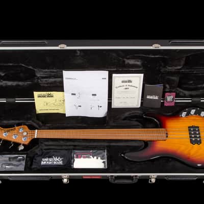 Music Man USA Stingray 4 Fretless BFR Vintage Sierra Burst - Limited Edition image 15