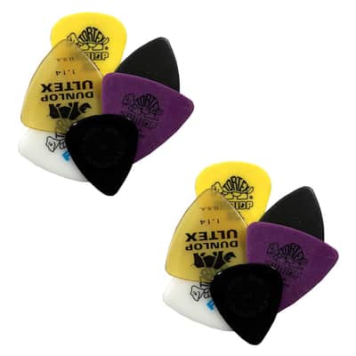 Dunlop Guitar Picks Bass Variety Pack 6 Different Picks (2 of each - 12 total)
