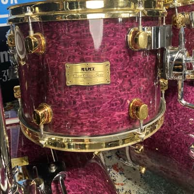 Carmine Appice’s Complete Mapex Orion Series Set, 6-Piece Plus Hardware and Cases! Excellent!! - Birdseye Transparent Violet image 15