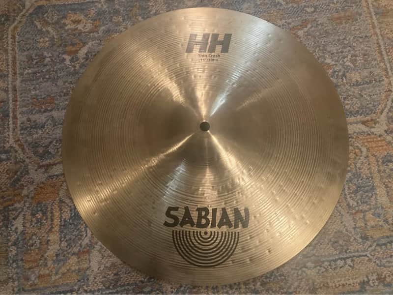 Sabian 15" HH Hand Hammered Medium Thin Crash Cymbal image 1