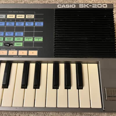Casio SK-200 49-Key Sampling Keyboard 1980s - Black image 10