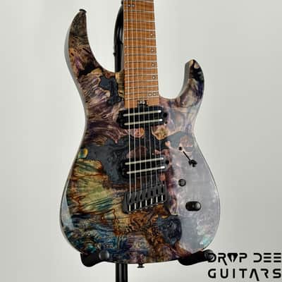 Legator Ninja X7F Multiscale 7-String Electric Guitar w/ Bag - Coral image 3