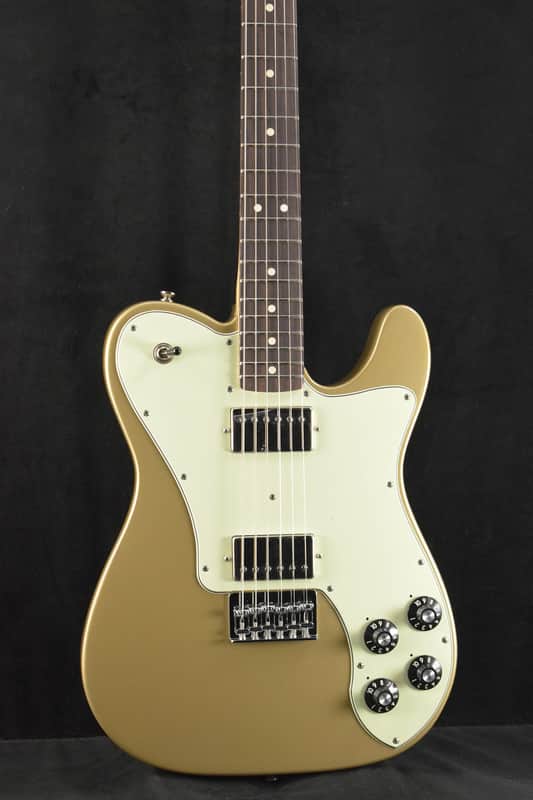 Mint Fender Chris Shiflett Telecaster Deluxe Shoreline Gold image 1