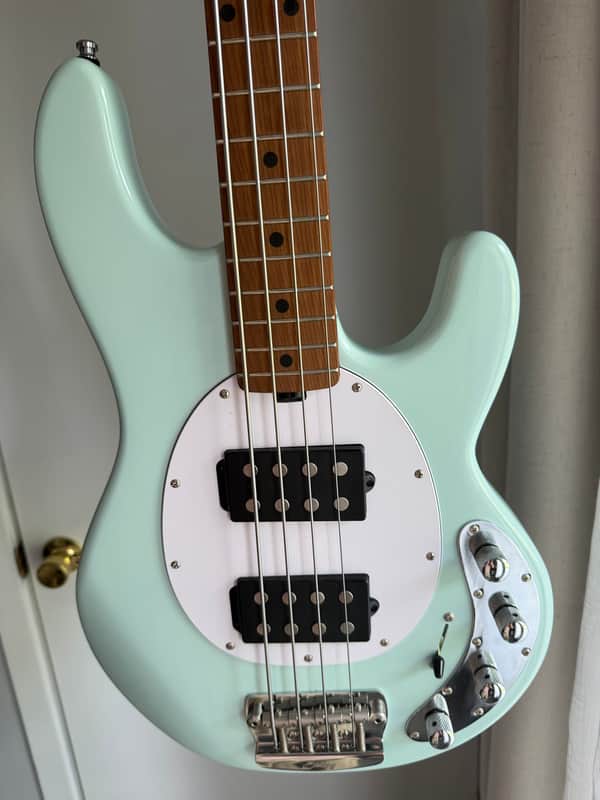 Sterling StingRay Ray34HH Daphne Blue Roasted Maple Neck image 1