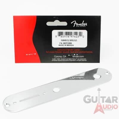 Genuine Fender ROAD WORN Telecaster/Tele Control Plate - CHROME, 099-7213-000 image 1