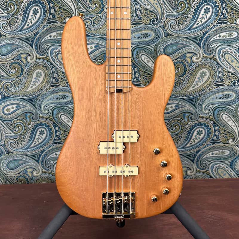 Charvel Pro-Mod San Dimas PJ IV Electric Bass Natural Mahogany image 1