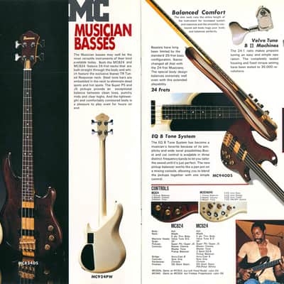 Ibanez  Pickup J6 Musician bass MC824  1983 image 3