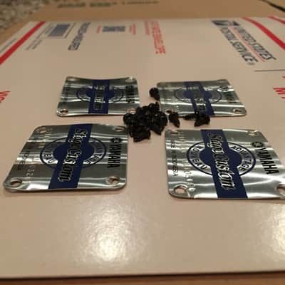 Lot of [4] Yamaha Stage Custom Advantage Nouveau Drum Badges image 7
