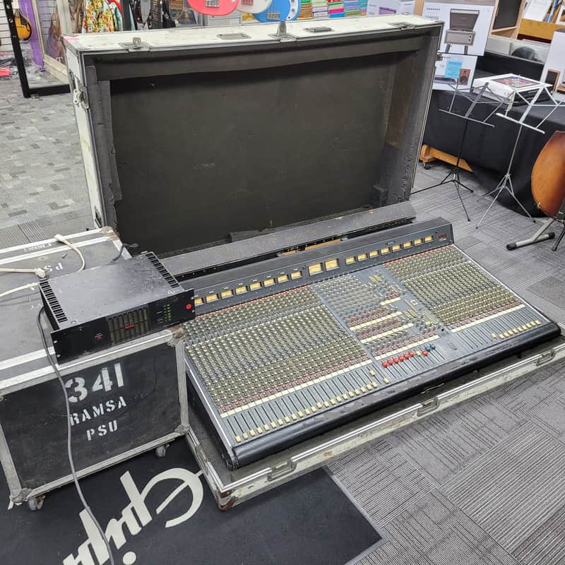Ramsa Model S840 40 channel live sound mixer with power supply and roadcase - Gray image 1