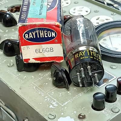 NOS RAYTHEON 6L6GB electron tube image 2