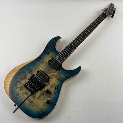 Schecter Reaper-6 FR - Satin Sky Burst Floyd Rose, Set up and ready to go! image 2