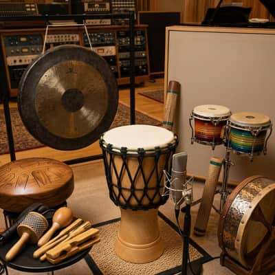 Zaza Percussion Beginner Rope-Tuned Djembe Drum – Natural Wood Finish, 3 Size Options-22" height × 12" head image 6