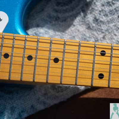 2010 Fender ST-57 Stratocaster Reissue MIJ -Limited Edition Lake Placid Blue Finish - Pro Set Up w Perfect Frets/Action/intonation! image 11