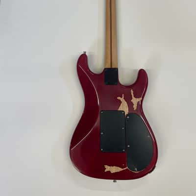 Fender/Warmoth partscaster stratocaster 1997 - transparent red image 4