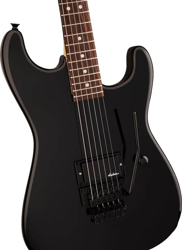 Jackson Pro Origins 1985 San Dimas SD1A H FR, Rosewood Fingerboard, Gloss Black image 1