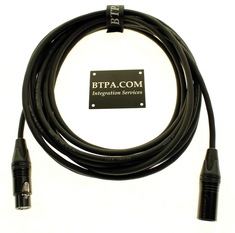 Best-Tronics Pro Audio 25FT Quad XLR MIC Cable image 1