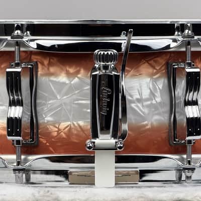 Ludwig 20/12/14/5x14" Classic Maple Downbeat Drum Set w/ Rail - Exclusive Fire Burst Pearl image 13