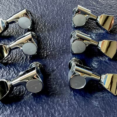 GOTOH 3 + 3 CHROME FINISHED TUNERS - VERY GOOD COND - MIJ image 4