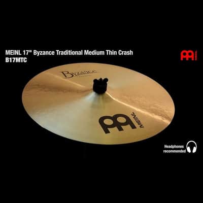 Meinl Byzance Traditional Medium Thin Crash Cymbal 17" image 2