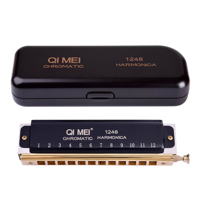 Performance Competition 12 Hole 48 Tone Chromatic Harmonica Wind Instrument image 1