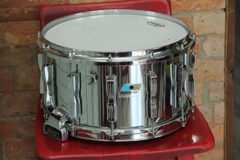 Ludwig 8x14 Coliseum Snare 1970’s  Chrome Over Maple image 1