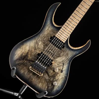 Mayones Duvell Elite 6 B27 Trans Natural Black Burst Satin image 3