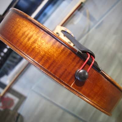 West German 4/4 Stradivarius Model Violin 1950s-1960s - Brown Varnish image 17