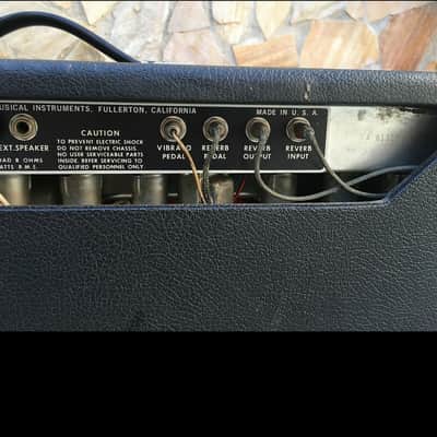 RIF 211 1973 Fender Vibrosonic Reverb Silverface Vintage Cerwin Vega 15" image 18