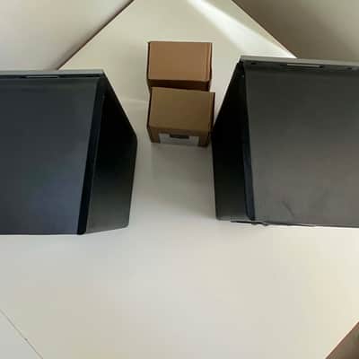 JBL ES20 Bookshelf Speakers with new speaker wire - Black image 3
