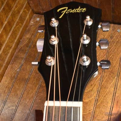 FENDER FA-125CE BLACK ACOUSTIC ELECTRIC GUITAR image 2