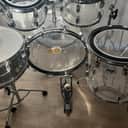Ludwig Vistalite Big Beat 5pc Kit 12/13/16/22" 1970s - Clear, Supraphonic snare