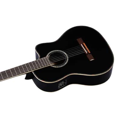 Ortega Family Series Pro Solid Top Acoustic-Electric Nylon Classical Guitar w/ Bag image 8