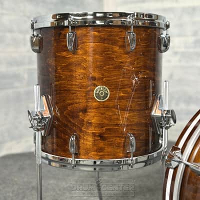 Gretsch USA Custom 3pc Drum Set Antique Maple Gloss image 3