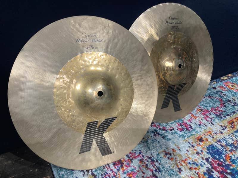 Zildjian - 14" K Custom Hybrid Hi-Hats Pair 1108g/1244g c. 2010–2011 image 1