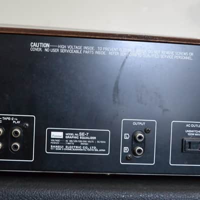 Vintage 1979 Sansui SE-7 Stereo Graphic Equalizer EQ Made In Japan image 6