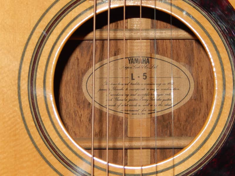 MADE IN JAPAN IN 1980 - YAMAHA L5 - STEEL STRING ACOUSTIC GRAND