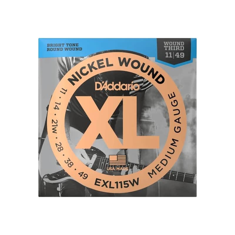 NEW D'Addario EXL115W Nickel Wound Electric Strings - Medium w/ Wound 3rd - .011-.049 image 1