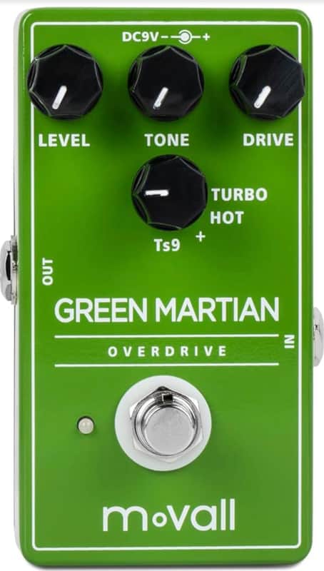 moVall MP105 Green Martian Overdrive Guitar Effect Pedal Because Tone Matters By CalineMoVall MP105 2025 - Green image 1