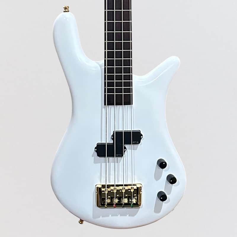 Spector Euro Ian Hill Judas Priest 4 String Signature Electric Bass Guitar - White image 1