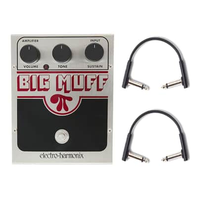 Electro-Harmonix Big Muff Pi Classic Chassis w/(2) RockBoard Flat Patch Cables Bundle image 1