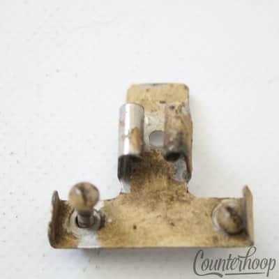 *Ludwig Snare Drum Key+Holder Mount Nickel Parade Vintage 40s Stamped Marching* image 1