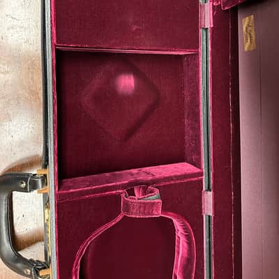 J. Copland 'Oxford' American Made 4/4 Oblong Violin Case - Black/Burgundy image 10