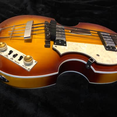 Hofner Ignition Violin Bass (Sunburst) w/ Upgrades & Hard Case image 12