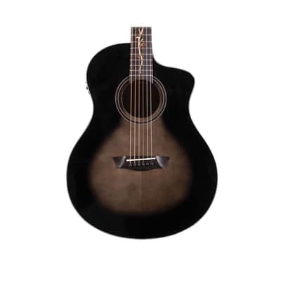 Washburn BTS9VCECH-D Bella Tono Studio Acoustic Electric Guitar Charcoal image 3