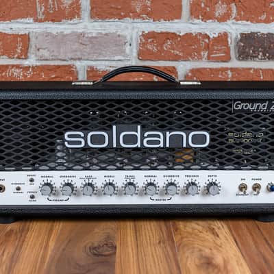 Soldano SLO-100 Head Ground Zero Mod 2020 Black - White Chassis image 3