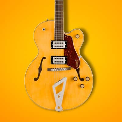Gretsch G2420 Streamliner Hollow Body Single-Cut 6-String Right-Handed Electric Guitar with Maple Body and Laurel Fingerboard (Village Amber) image 7